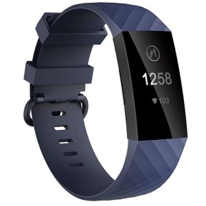 Soft Silicone Band for Fitbit Charge 3 - Navy Blue