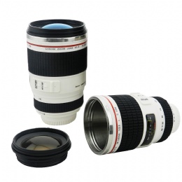 Camera Lens Cup - White